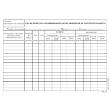 Fisa obiectelor de inventar in folosinta  A4– 120 gr