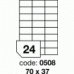 Etichete autoadezive 24/A4 100 coli/top 70 x 37 mm RAYFILM