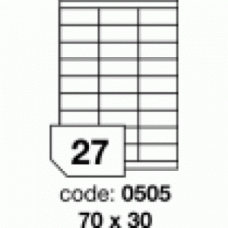 Etichete autoadezive 27/A4 100 coli/top 70x30 mm RAYFILM