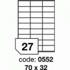 Etichete autoadezive 27/A4 100 coli/top 70x32 mm RAYFILM