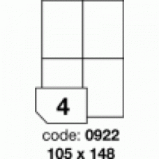 Etichete autoadezive 4/A4 100 coli/top 105 x 148 mm RAYFILM