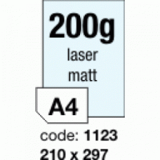 Hartie foto A4 LaserMedia mata 200g 100/top fata-verso Rayfilm R0281.1123A 