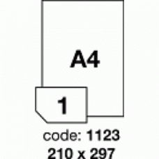 Etichete A4 poliester argintiu mat 10/set laser Rayfilm R0555.1123G